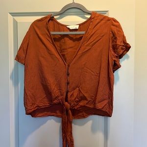 Front Tie Rust Top